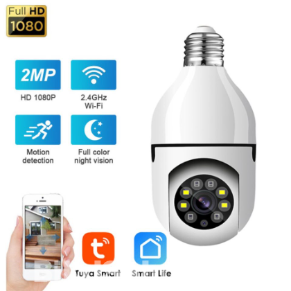 V380 Bulb WIFI E27 PTZ HD Infrared Night Vision cc Camera